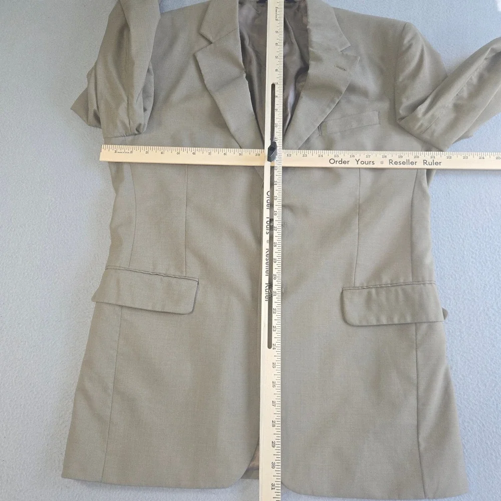 Jos. A. Bank Blazer Mens 40R Tan Two Button Notch Lapel Solid Sport Coat